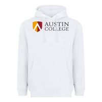 White austin, college Heavyweight Hoodie - linhVisuals