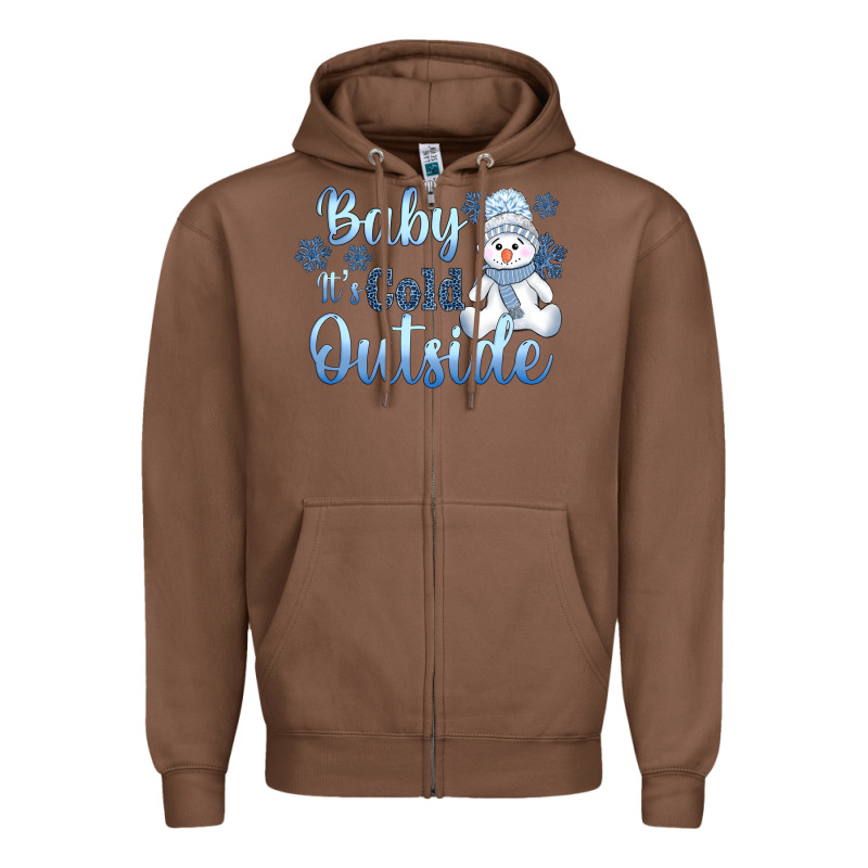 Baby It's Cold Outside Zipper Hoodie by AdoDesignShop | Teevron