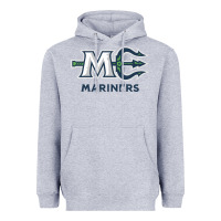 Heather Grey maine ice hockey Heavyweight Hoodie - linhVisuals