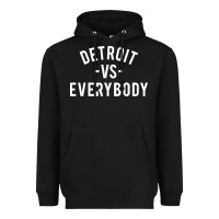 Black det roit vs everybody Heavyweight Hoodie - linhVisuals