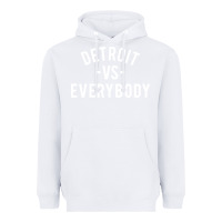 White det roit vs everybody Heavyweight Hoodie - linhVisuals