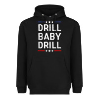 Black drill baby drill t shirt support usa energy independence t shirt Heavyweight Hoodie - linhVisuals