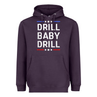 Plum drill baby drill t shirt support usa energy independence t shirt Heavyweight Hoodie - linhVisuals