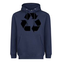 Navy Recycle Heavyweight Hoodie - linhVisuals
