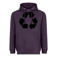 Plum Recycle Heavyweight Hoodie - linhVisuals