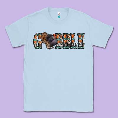 Gobble Thanksgiving Turkey Classic Tee Designed By Jasminsmagicworld