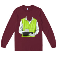 Burgundy border collie engineer Long Sleeve Tee - RanaPortraitStore