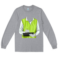 Heather Grey border collie engineer Long Sleeve Tee - RanaPortraitStore