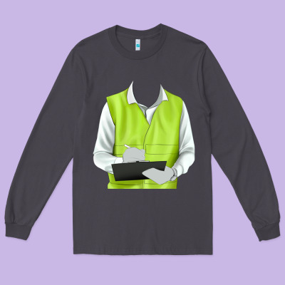 Border Collie Engineer Long Sleeve Tee Designed By Ranaportraitstore