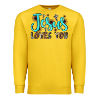Lemon jesus loves you Premium Sweatshirt - JahusDesignShop