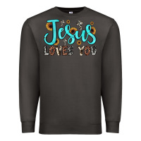 Smoke jesus loves you Premium Sweatshirt - JahusDesignShop