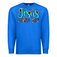 True Royal jesus loves you Premium Sweatshirt - JahusDesignShop