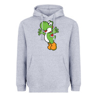 Heather Grey yoshi Heavyweight Hoodie - linhVisuals