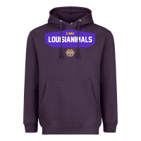 Plum LSU Louisianimals Heavyweight Hoodie - linhVisuals