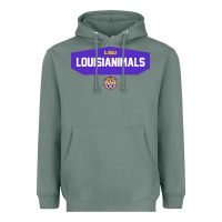 Sage LSU Louisianimals Heavyweight Hoodie - linhVisuals