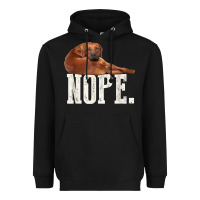 Black nope lazy rhodesian ridgeback t shirt dog lover gift tee Heavyweight Hoodie - linhVisuals