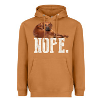 Meerkat nope lazy rhodesian ridgeback t shirt dog lover gift tee Heavyweight Hoodie - linhVisuals