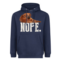 Nope Lazy Rhodesian Ridgeback T Shirt Dog Lover Gift Tee Heavyweight Hoodie | Teevron
