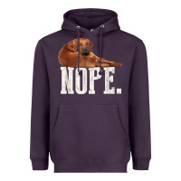 Plum nope lazy rhodesian ridgeback t shirt dog lover gift tee Heavyweight Hoodie - linhVisuals