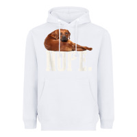 White nope lazy rhodesian ridgeback t shirt dog lover gift tee Heavyweight Hoodie - linhVisuals