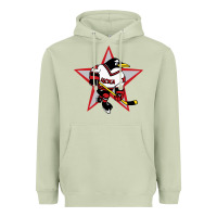 Matcha Red Penguin 1990's Russian Heavyweight Hoodie - linhVisuals