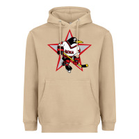 Mushroom Red Penguin 1990's Russian Heavyweight Hoodie - linhVisuals