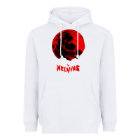 White Melvins Heavyweight Hoodie - linhVisuals