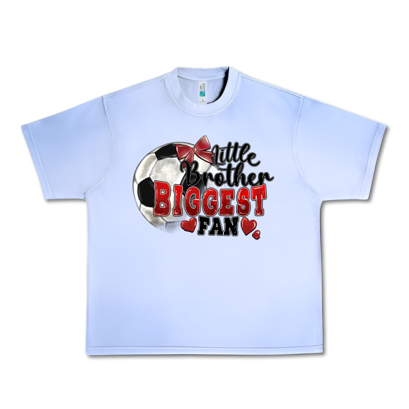 Little Brother Biggest Fan Soccer Urban Heavy Tee by FaDigitalArtStudio | Teevron