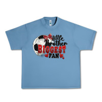 Pebble Blue little brother biggest fan soccer Urban Heavy Tee - FaDigitalArtStudio