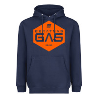 Navy beratnas gas Heavyweight Hoodie - linhVisuals