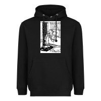 Black calvin Heavyweight Hoodie - linhVisuals
