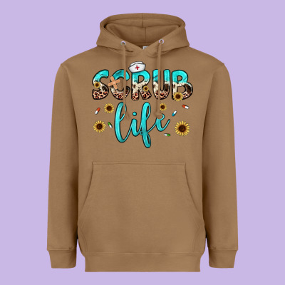 Scrub Life Heavyweight Hoodie Designed By Jahusdesignshop
