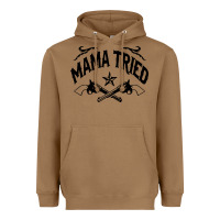 Toasted Coconut mama tried guns Heavyweight Hoodie - linhVisuals