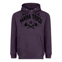 Plum mama tried guns Heavyweight Hoodie - linhVisuals