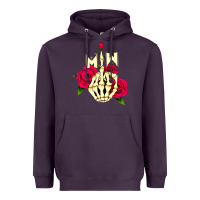 Plum motionless in white Heavyweight Hoodie - linhVisuals