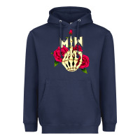 Navy motionless in white Heavyweight Hoodie - linhVisuals