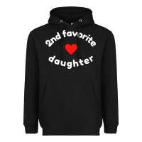 Black funny 2nd second child   daughter for 2nd favorite kid sweatshirt Heavyweight Hoodie - linhVisuals