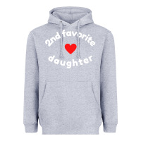 Heather Grey funny 2nd second child   daughter for 2nd favorite kid sweatshirt Heavyweight Hoodie - linhVisuals