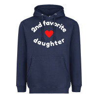 Navy funny 2nd second child   daughter for 2nd favorite kid sweatshirt Heavyweight Hoodie - linhVisuals