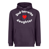 Plum funny 2nd second child   daughter for 2nd favorite kid sweatshirt Heavyweight Hoodie - linhVisuals