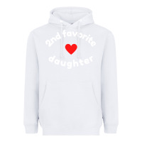 White funny 2nd second child   daughter for 2nd favorite kid sweatshirt Heavyweight Hoodie - linhVisuals