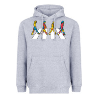Heather Grey beatl Heavyweight Hoodie - linhVisuals