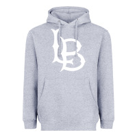 Heather Grey long beach state athletics Heavyweight Hoodie - linhVisuals