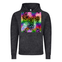 Vintage Black neon safari seamless pattern 2 Vintage Hoodie - BundleAndBundleShop
