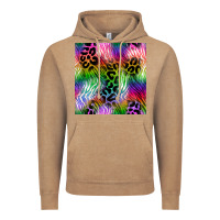 Vintage Coffee neon safari seamless pattern 2 Vintage Hoodie - BundleAndBundleShop