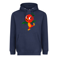 Navy orange bird Heavyweight Hoodie - linhVisuals