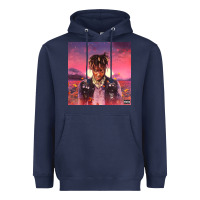 Navy Juice pink Heavyweight Hoodie - linhVisuals