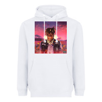 White Juice pink Heavyweight Hoodie - linhVisuals