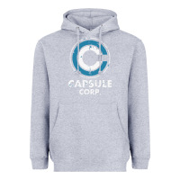 Heather Grey capsule corporation essentia Heavyweight Hoodie - linhVisuals