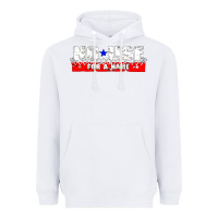 White American punk Heavyweight Hoodie - linhVisuals